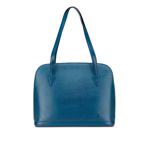 Louis Vuitton Toledo Tote Leather Blue Lussac Shoulder Epi Bag - Picture 1 of 8